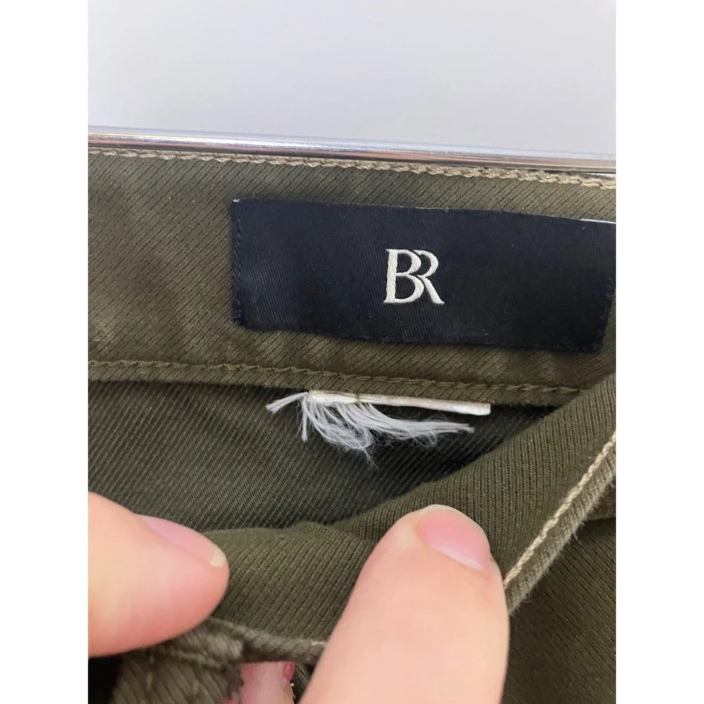 Banana Republic slim fit traveler pants olive green men's size‎ 35 x 34 business
